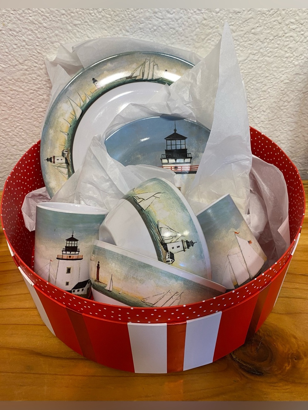 Duet set gifts Sakura David Carter Brown "By The Sea" Lighthouse Duet Set Gifts